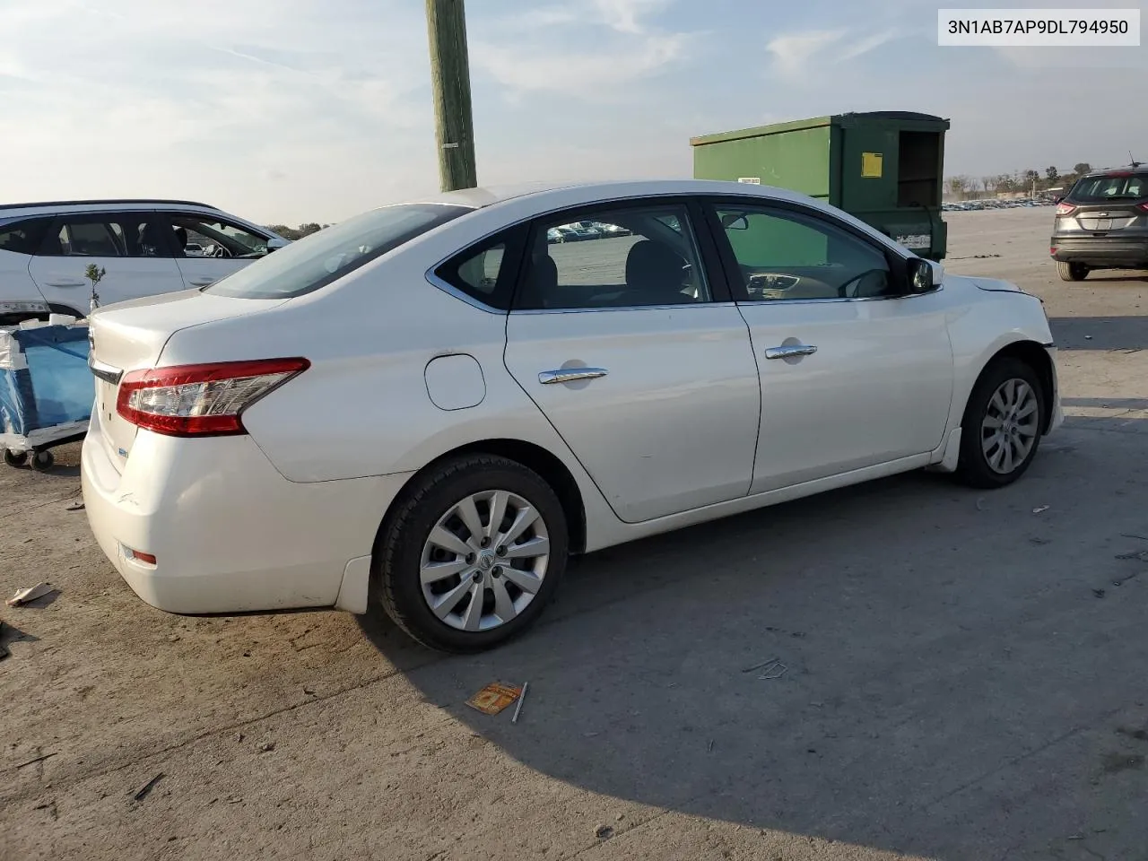 2013 Nissan Sentra S VIN: 3N1AB7AP9DL794950 Lot: 78150764