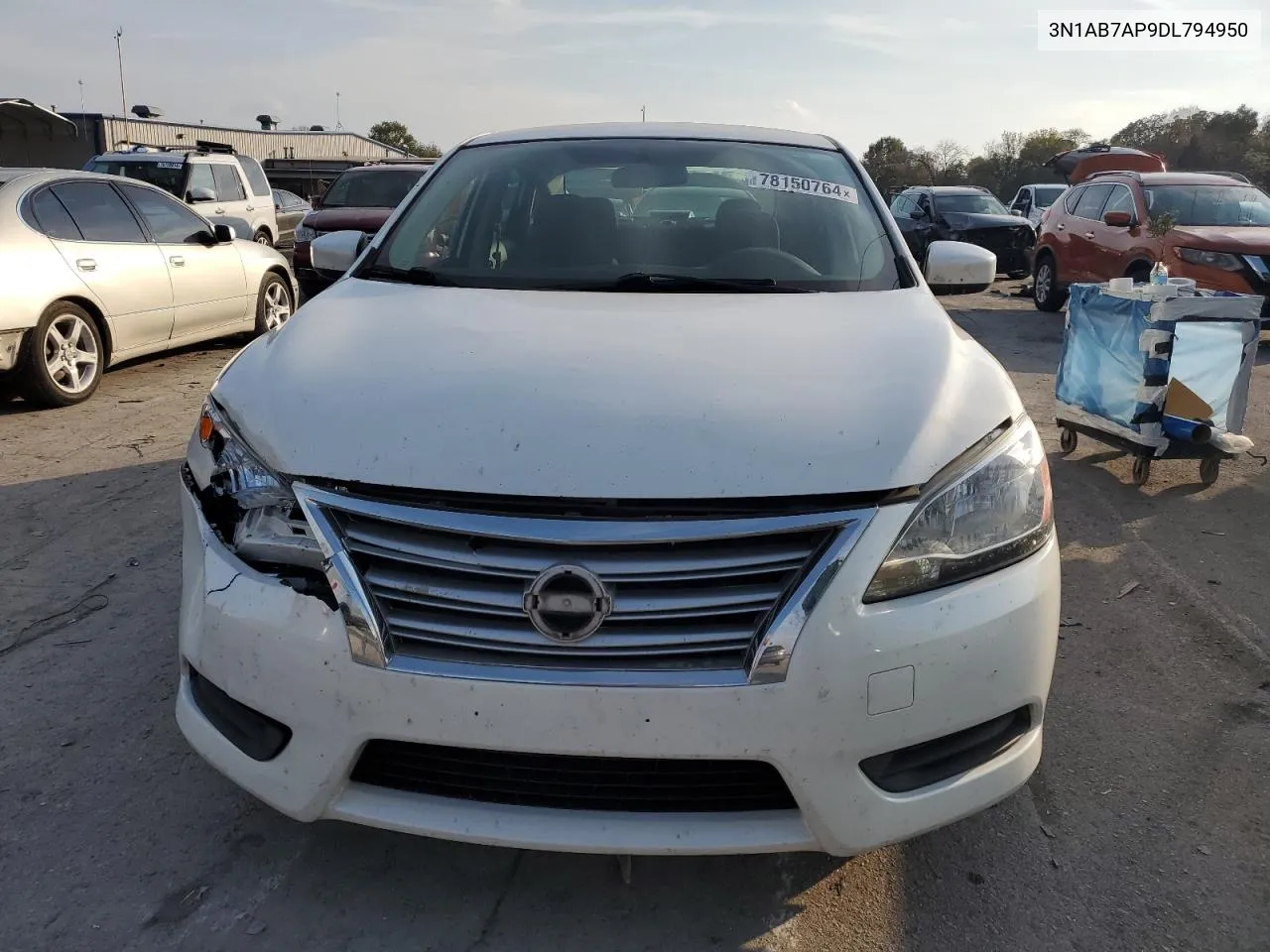 2013 Nissan Sentra S VIN: 3N1AB7AP9DL794950 Lot: 78150764