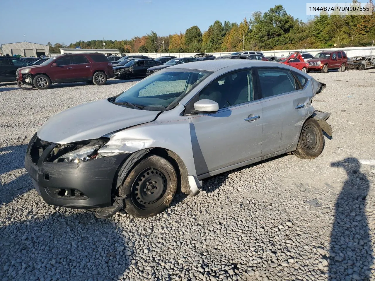 2013 Nissan Sentra S VIN: 1N4AB7AP7DN907555 Lot: 78326814