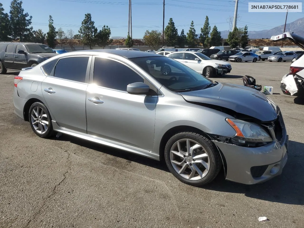 2013 Nissan Sentra S VIN: 3N1AB7AP5DL778681 Lot: 78328874