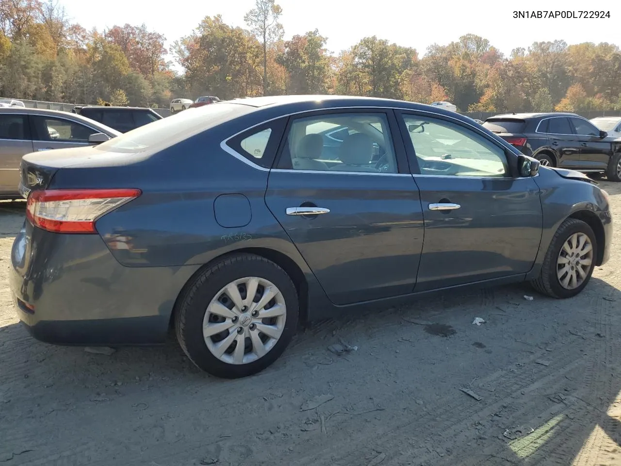 2013 Nissan Sentra S VIN: 3N1AB7AP0DL722924 Lot: 78372374