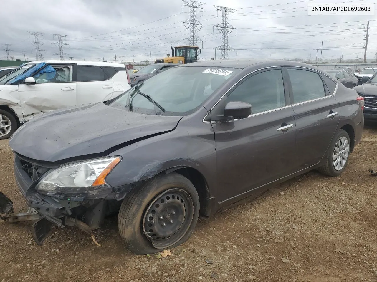 2013 Nissan Sentra S VIN: 3N1AB7AP3DL692608 Lot: 78523284