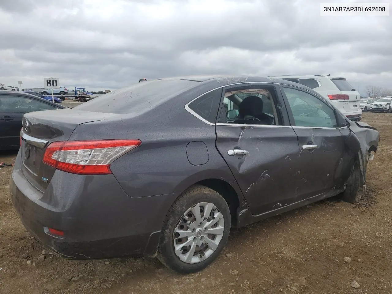 2013 Nissan Sentra S VIN: 3N1AB7AP3DL692608 Lot: 78523284