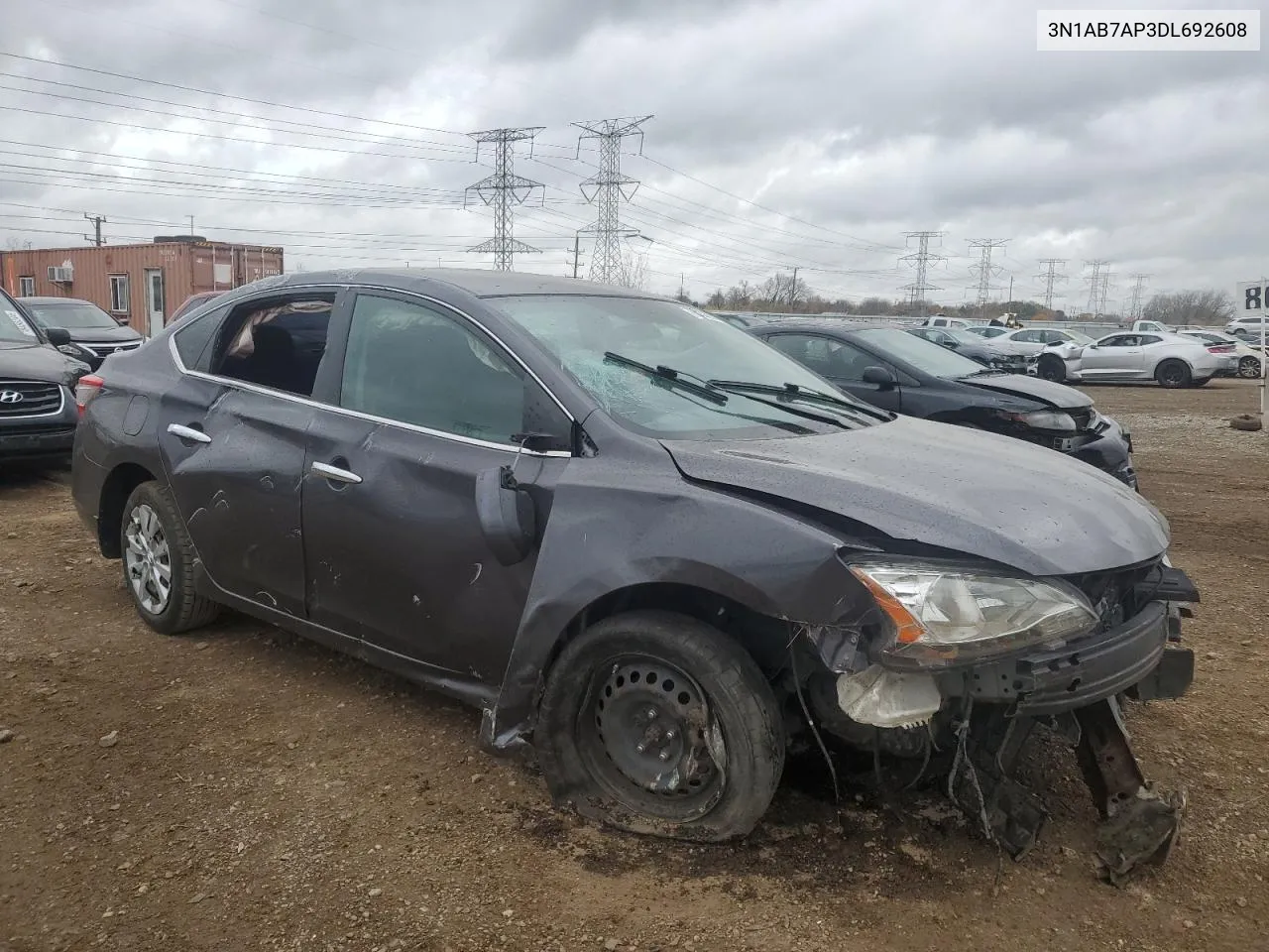 2013 Nissan Sentra S VIN: 3N1AB7AP3DL692608 Lot: 78523284