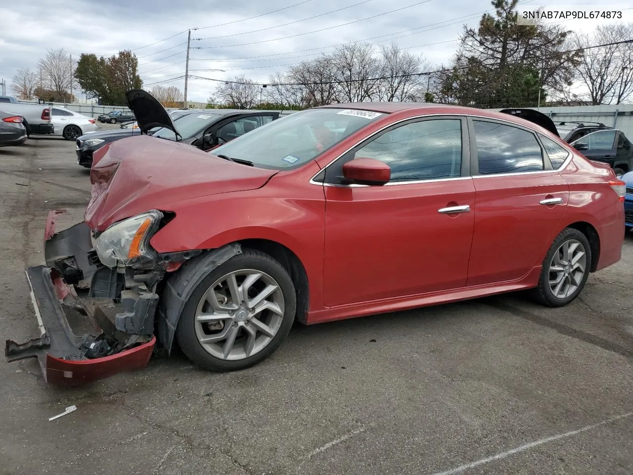 2013 Nissan Sentra S VIN: 3N1AB7AP9DL674873 Lot: 78796624