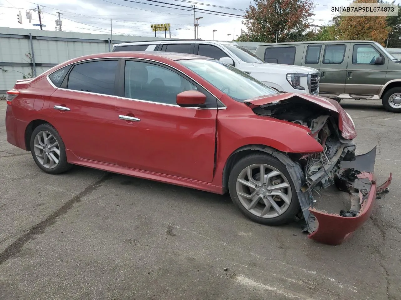 2013 Nissan Sentra S VIN: 3N1AB7AP9DL674873 Lot: 78796624