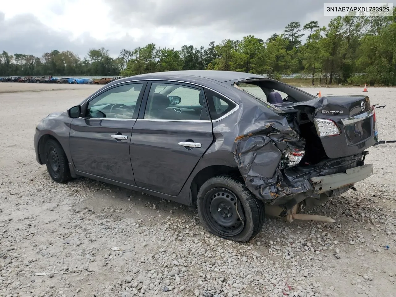 2013 Nissan Sentra S VIN: 3N1AB7APXDL733929 Lot: 79611604