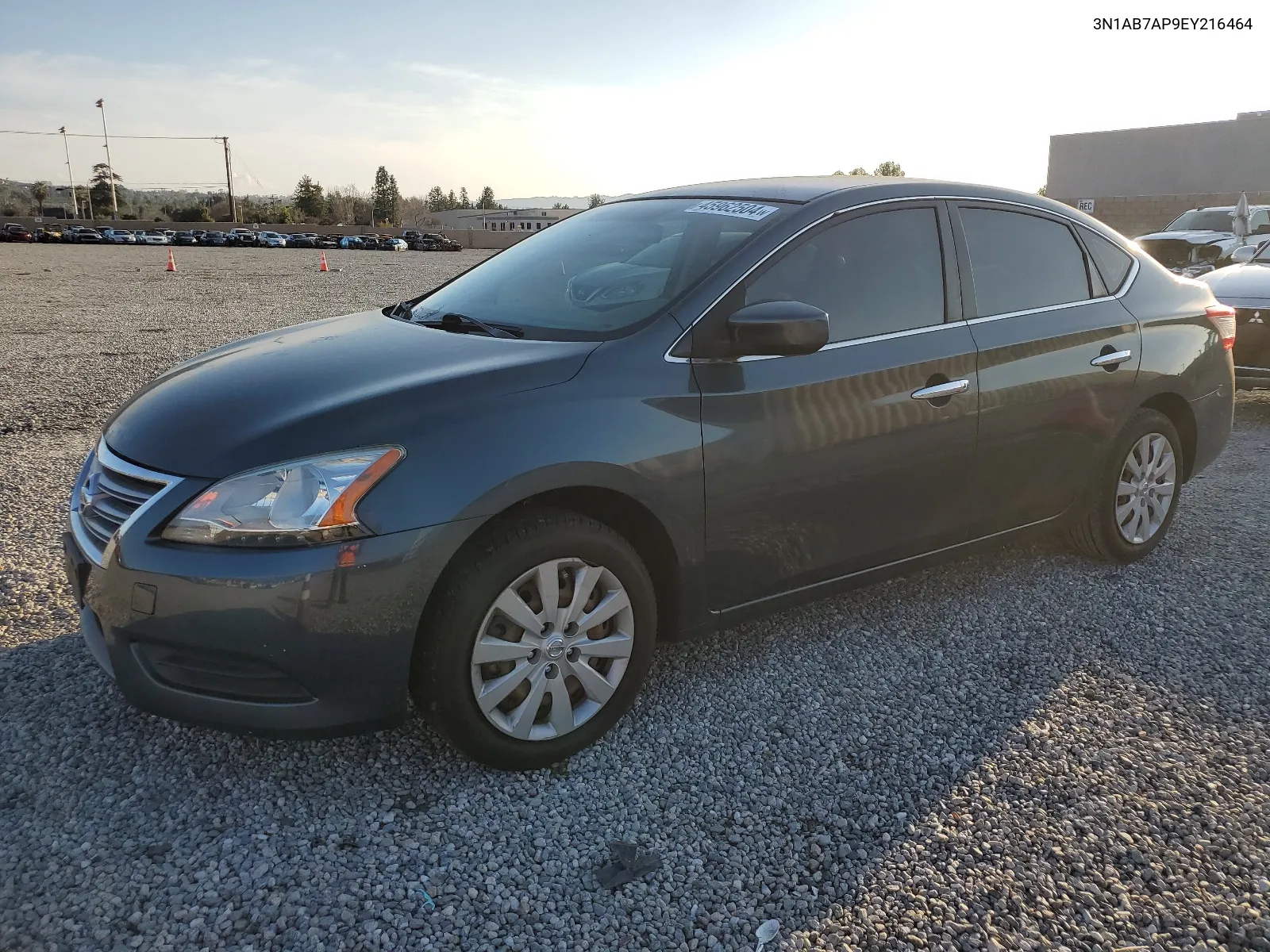 2014 Nissan Sentra S VIN: 3N1AB7AP9EY216464 Lot: 45962504