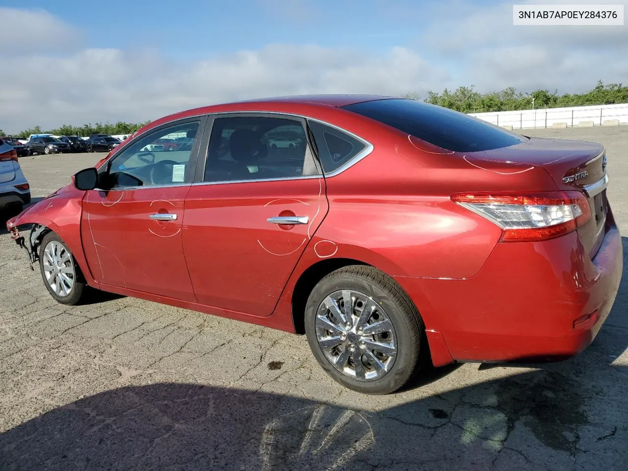 2014 Nissan Sentra S VIN: 3N1AB7AP0EY284376 Lot: 50604924