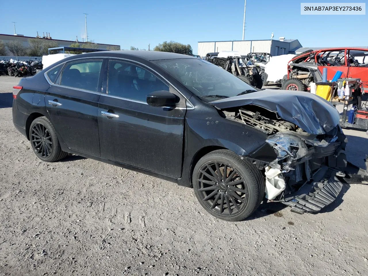 2014 Nissan Sentra S VIN: 3N1AB7AP3EY273436 Lot: 51067014