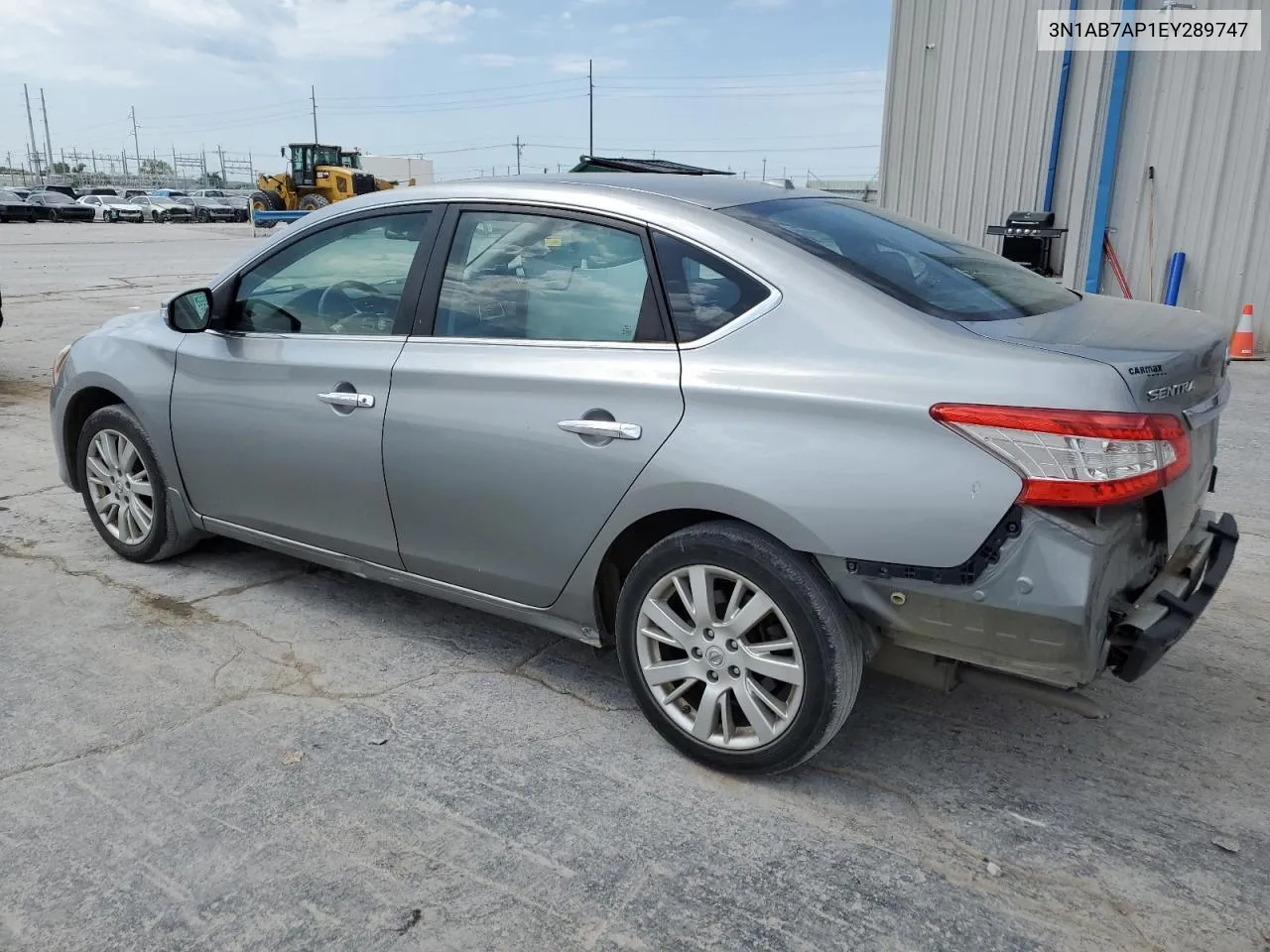 2014 Nissan Sentra S VIN: 3N1AB7AP1EY289747 Lot: 51743014