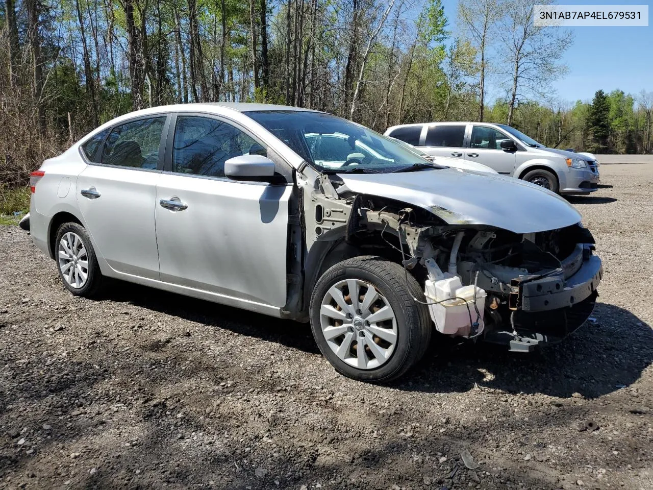 2014 Nissan Sentra S VIN: 3N1AB7AP4EL679531 Lot: 53623724