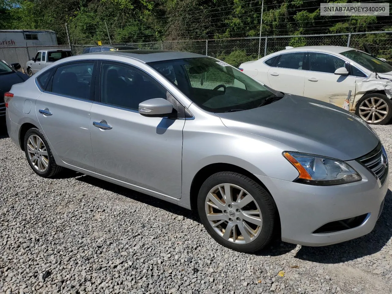 2014 Nissan Sentra S VIN: 3N1AB7AP0EY340090 Lot: 57274154