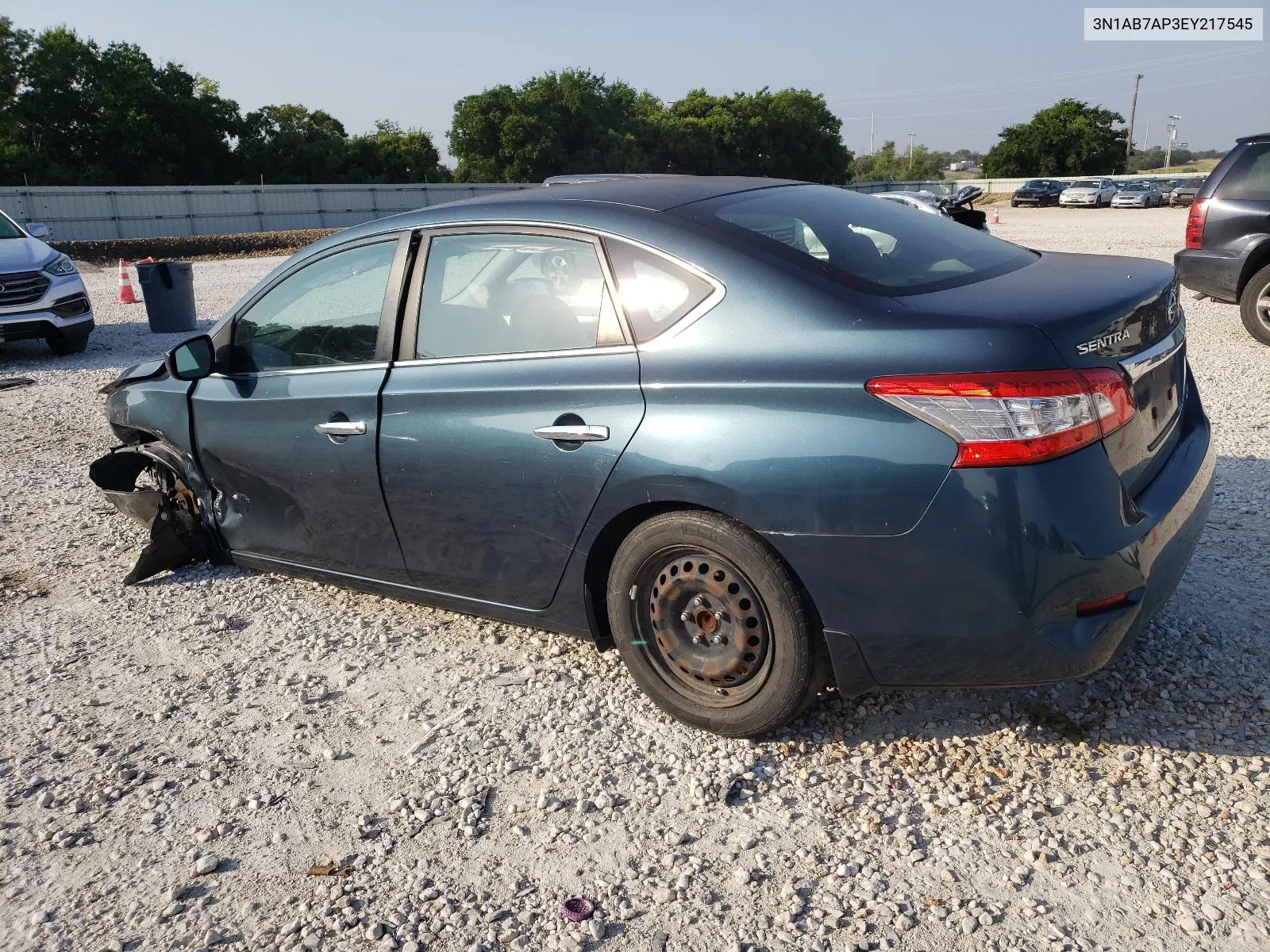 2014 Nissan Sentra S VIN: 3N1AB7AP3EY217545 Lot: 57352474