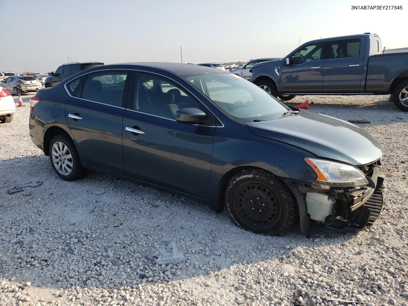 2014 Nissan Sentra S VIN: 3N1AB7AP3EY217545 Lot: 57352474