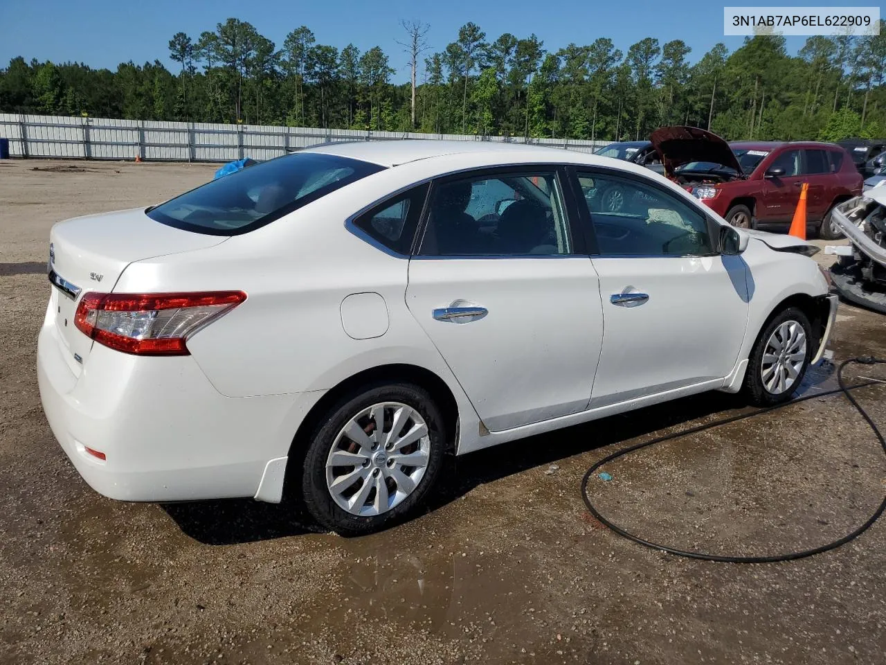 2014 Nissan Sentra S VIN: 3N1AB7AP6EL622909 Lot: 57559064