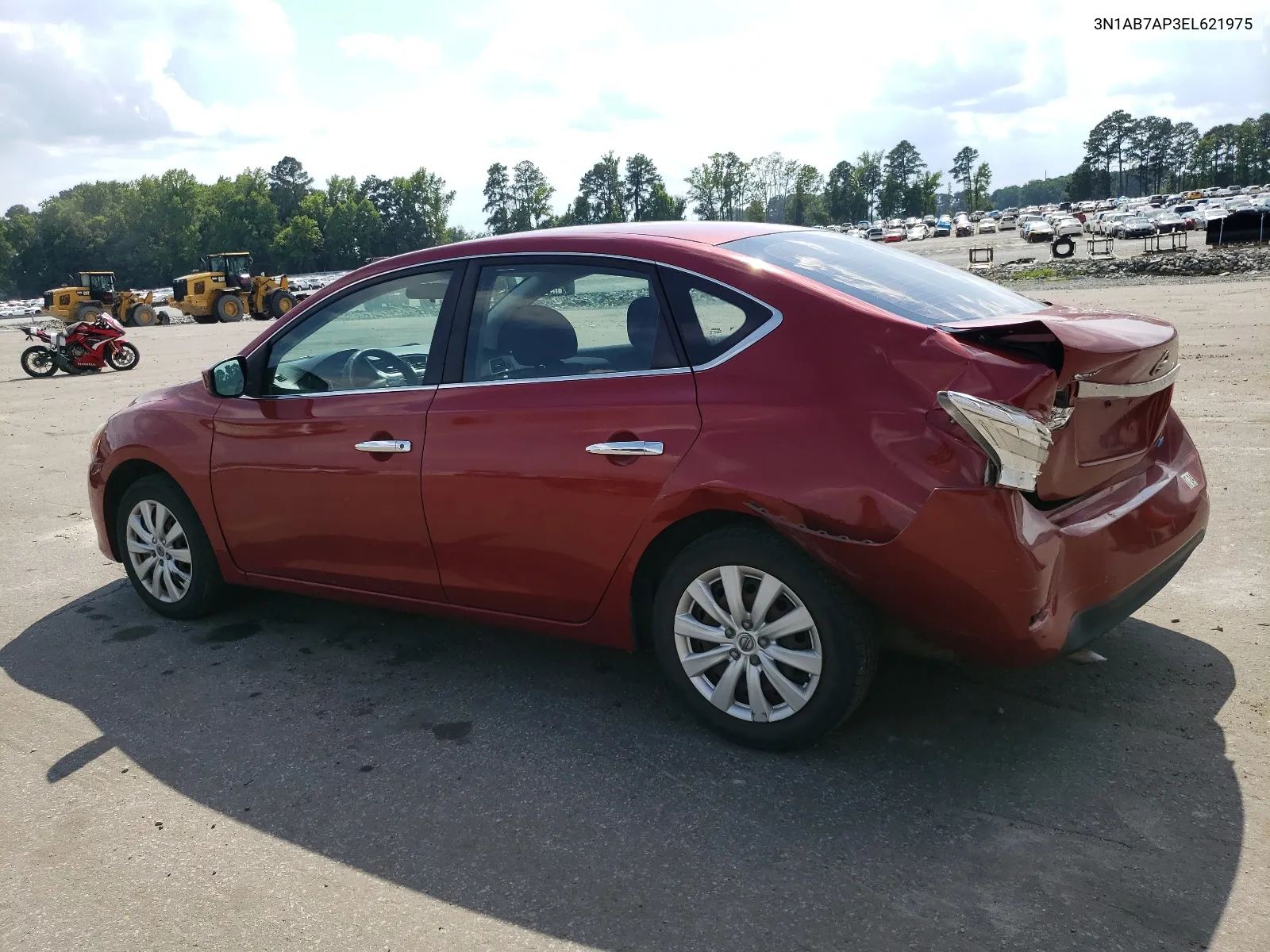 2014 Nissan Sentra S VIN: 3N1AB7AP3EL621975 Lot: 58744864