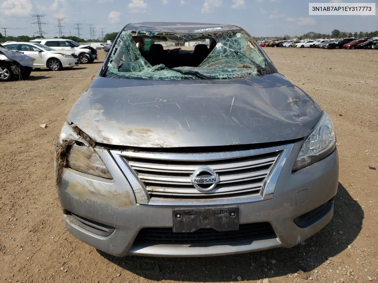 2014 Nissan Sentra S VIN: 3N1AB7AP1EY317773 Lot: 59494384