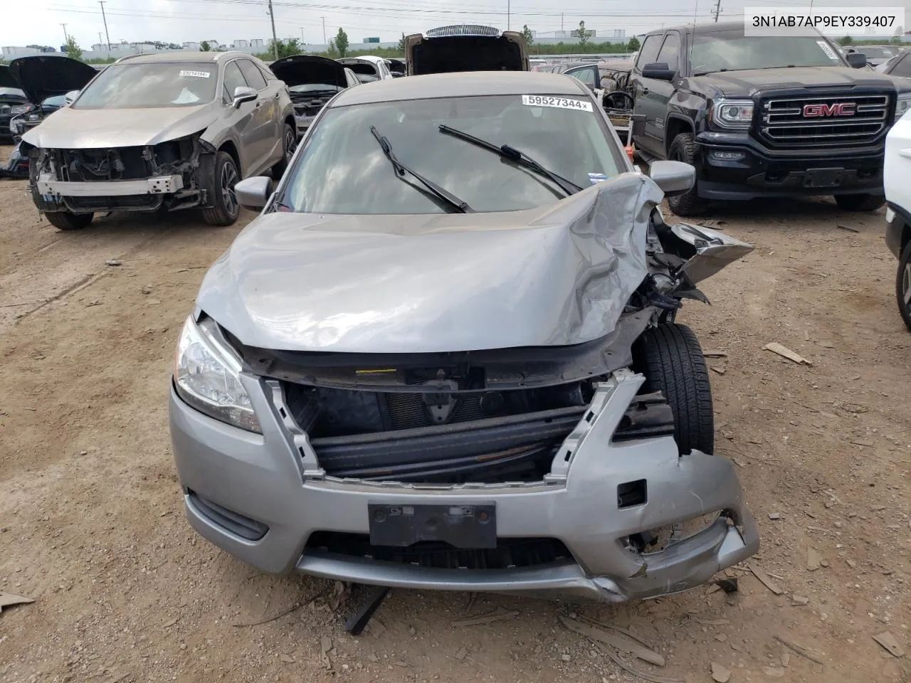 2014 Nissan Sentra S VIN: 3N1AB7AP9EY339407 Lot: 59527344