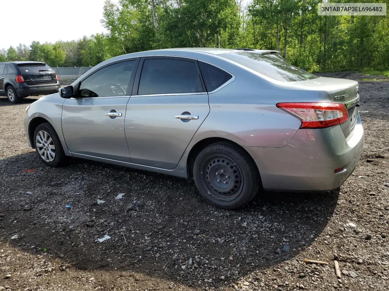 2014 Nissan Sentra S VIN: 3N1AB7AP3EL696482 Lot: 60478704