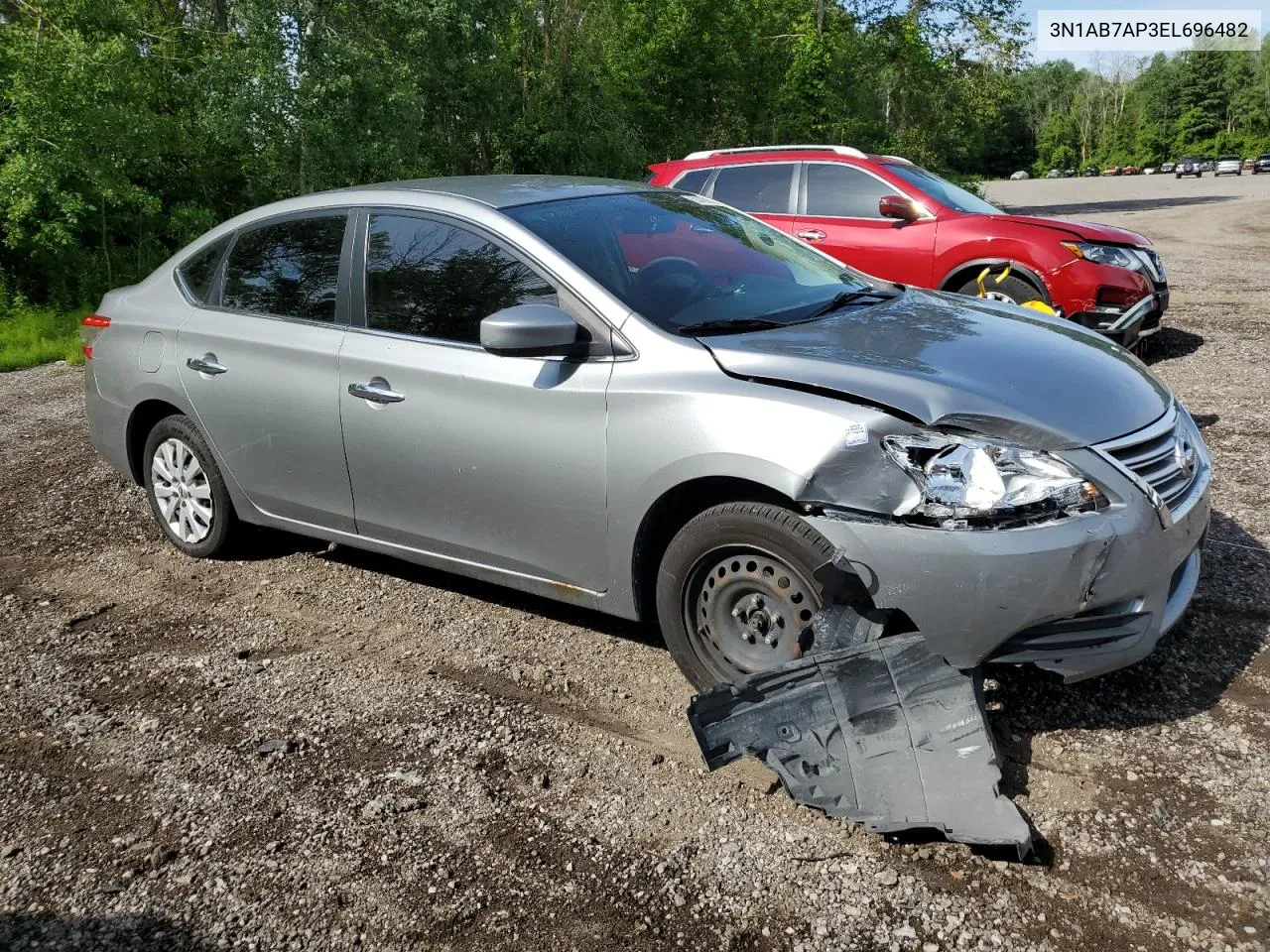 2014 Nissan Sentra S VIN: 3N1AB7AP3EL696482 Lot: 60478704