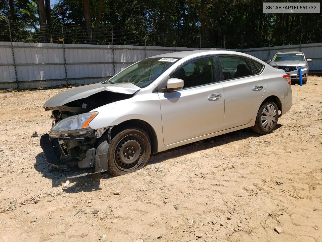 2014 Nissan Sentra S VIN: 3N1AB7AP1EL661732 Lot: 60647104