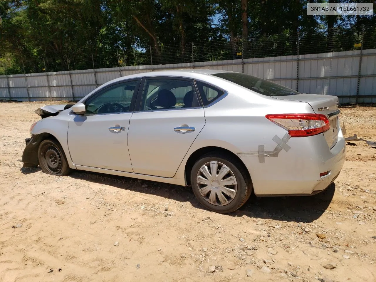 2014 Nissan Sentra S VIN: 3N1AB7AP1EL661732 Lot: 60647104