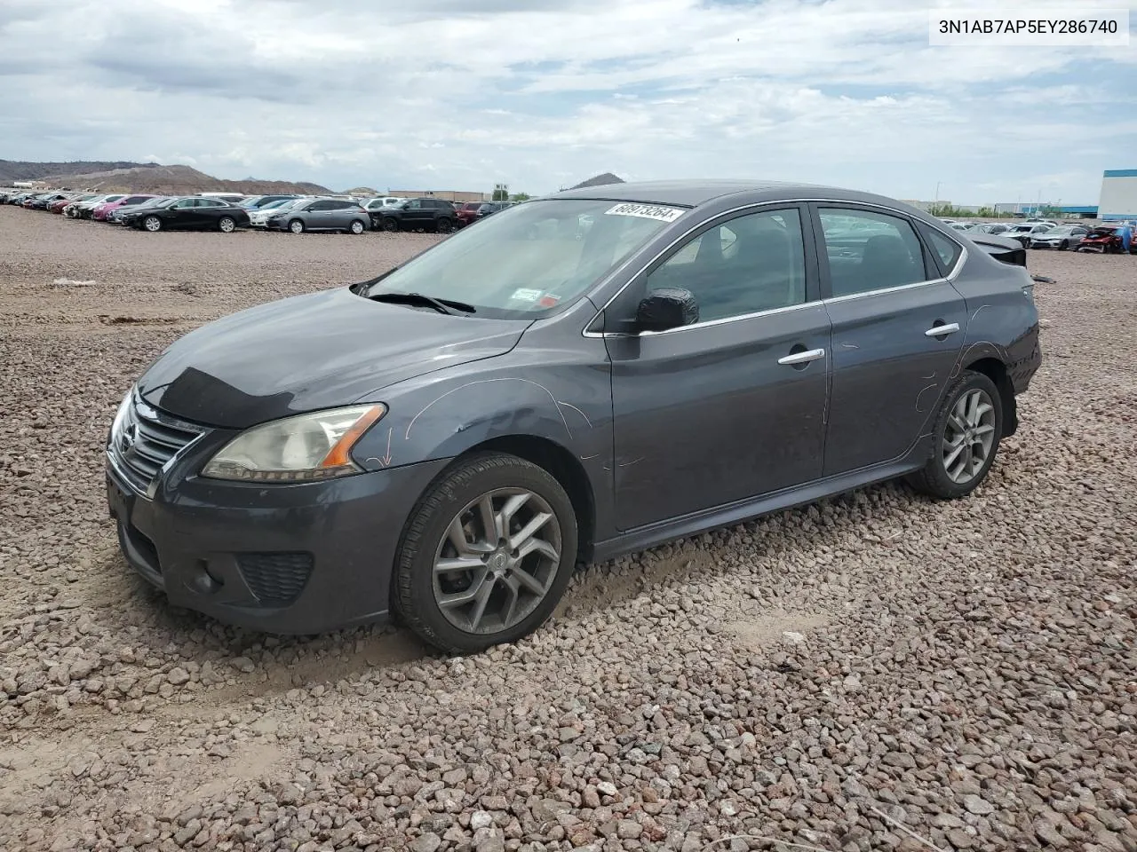 2014 Nissan Sentra S VIN: 3N1AB7AP5EY286740 Lot: 60973264