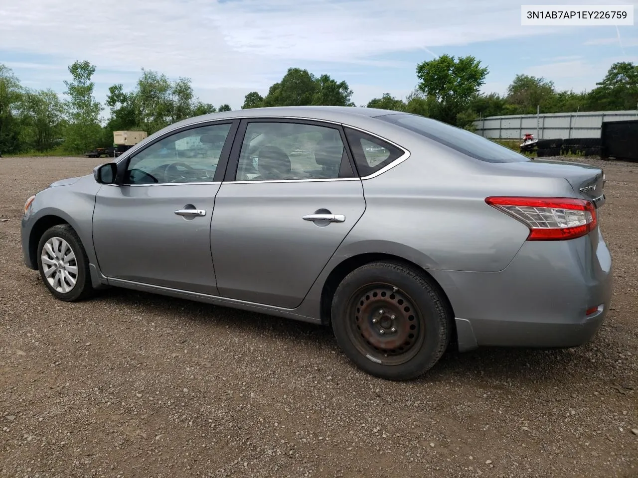 2014 Nissan Sentra S VIN: 3N1AB7AP1EY226759 Lot: 61129534