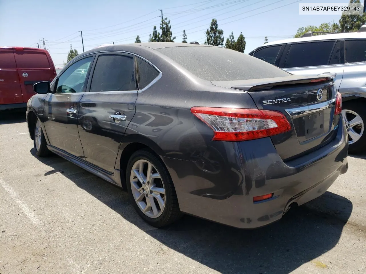 2014 Nissan Sentra S VIN: 3N1AB7AP6EY329143 Lot: 61331354