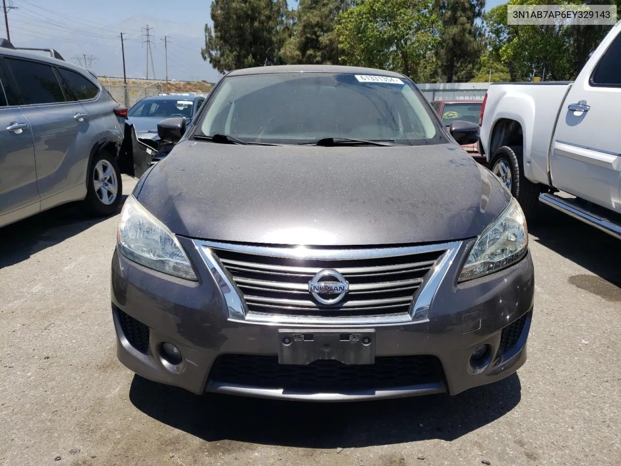 2014 Nissan Sentra S VIN: 3N1AB7AP6EY329143 Lot: 61331354