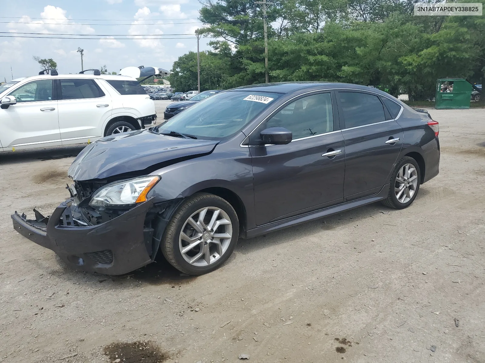 3N1AB7AP0EY338825 2014 Nissan Sentra S