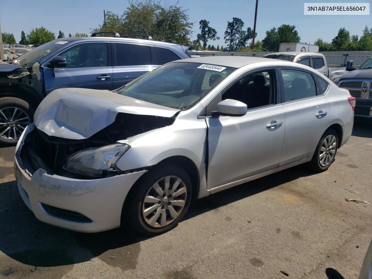 2014 Nissan Sentra S VIN: 3N1AB7AP5EL656047 Lot: 63445544