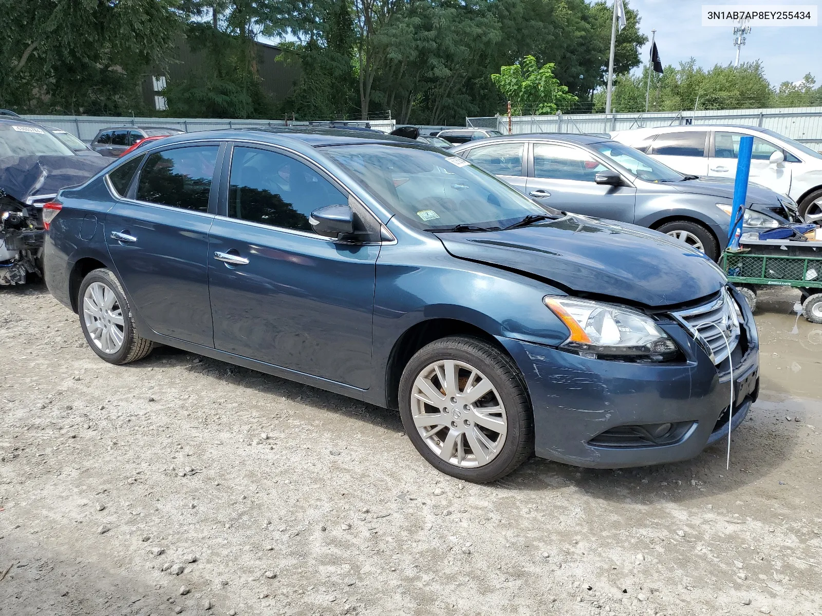 3N1AB7AP8EY255434 2014 Nissan Sentra S