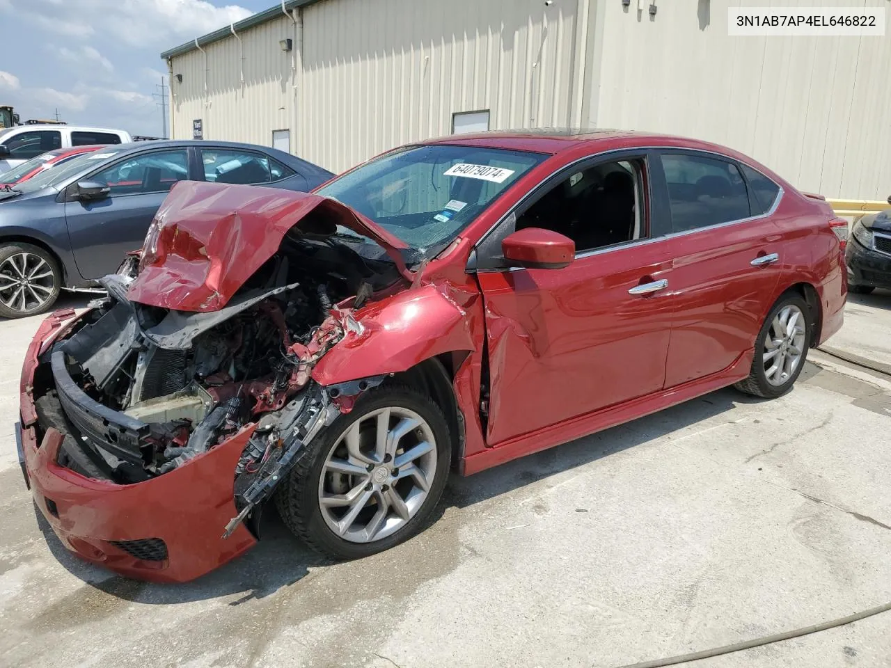 2014 Nissan Sentra S VIN: 3N1AB7AP4EL646822 Lot: 64079074