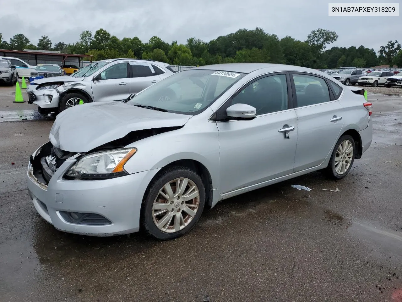 2014 Nissan Sentra S VIN: 3N1AB7APXEY318209 Lot: 64119664