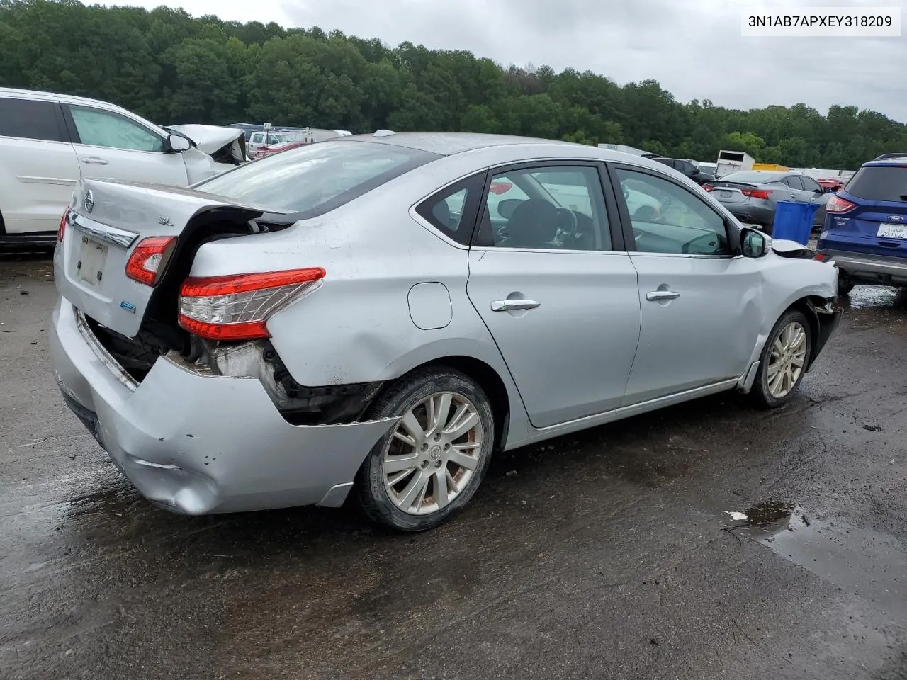 2014 Nissan Sentra S VIN: 3N1AB7APXEY318209 Lot: 64119664