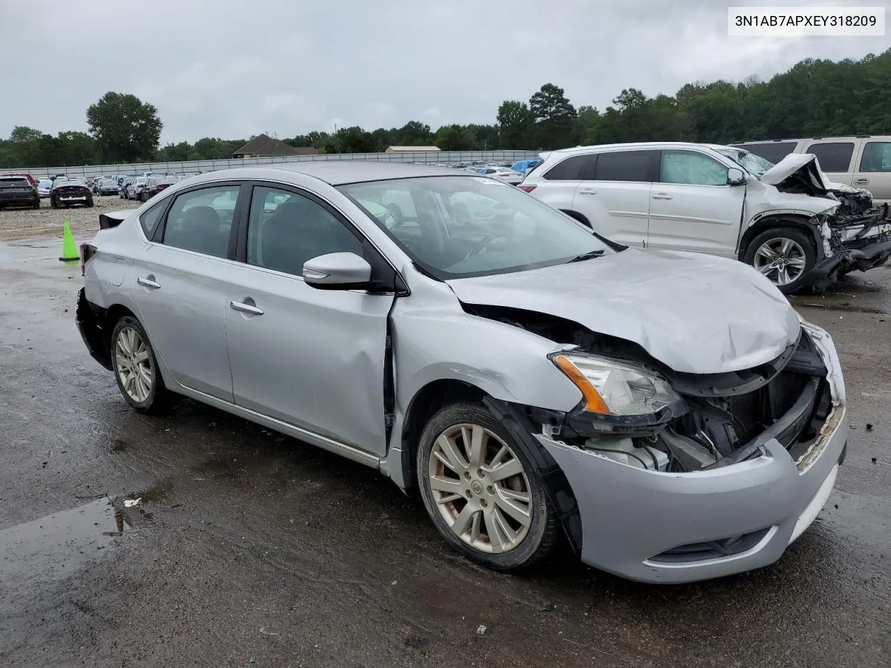 2014 Nissan Sentra S VIN: 3N1AB7APXEY318209 Lot: 64119664