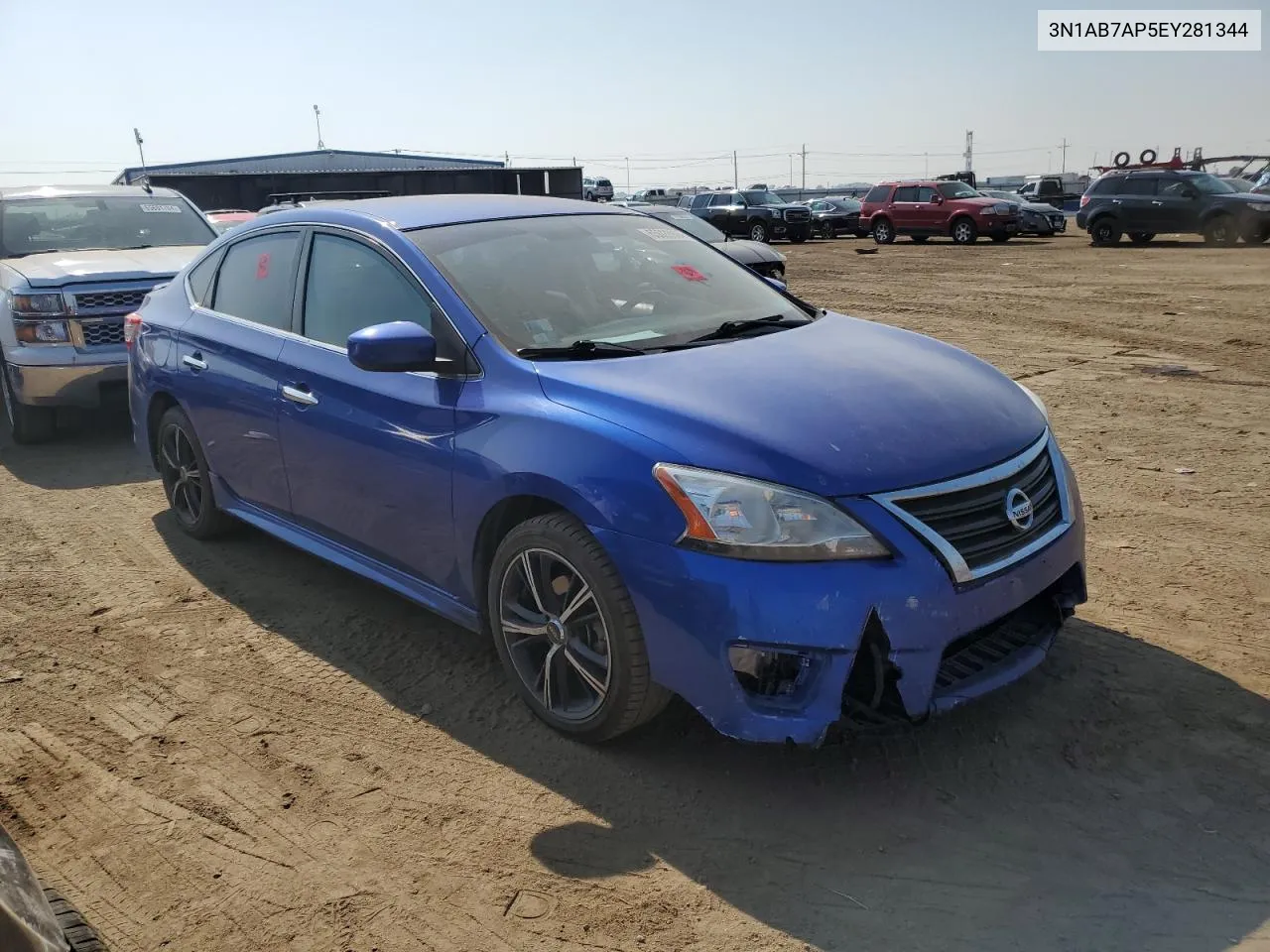 2014 Nissan Sentra S VIN: 3N1AB7AP5EY281344 Lot: 65028984