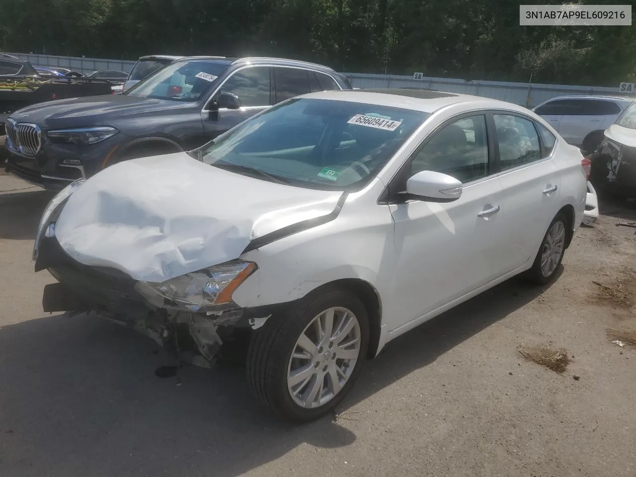 2014 Nissan Sentra S VIN: 3N1AB7AP9EL609216 Lot: 65609414