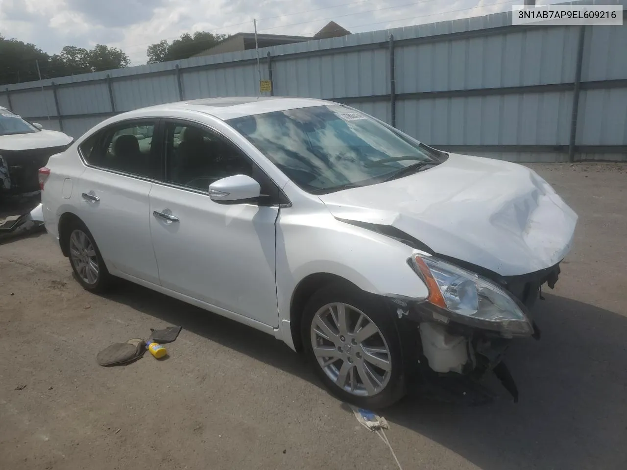 2014 Nissan Sentra S VIN: 3N1AB7AP9EL609216 Lot: 65609414