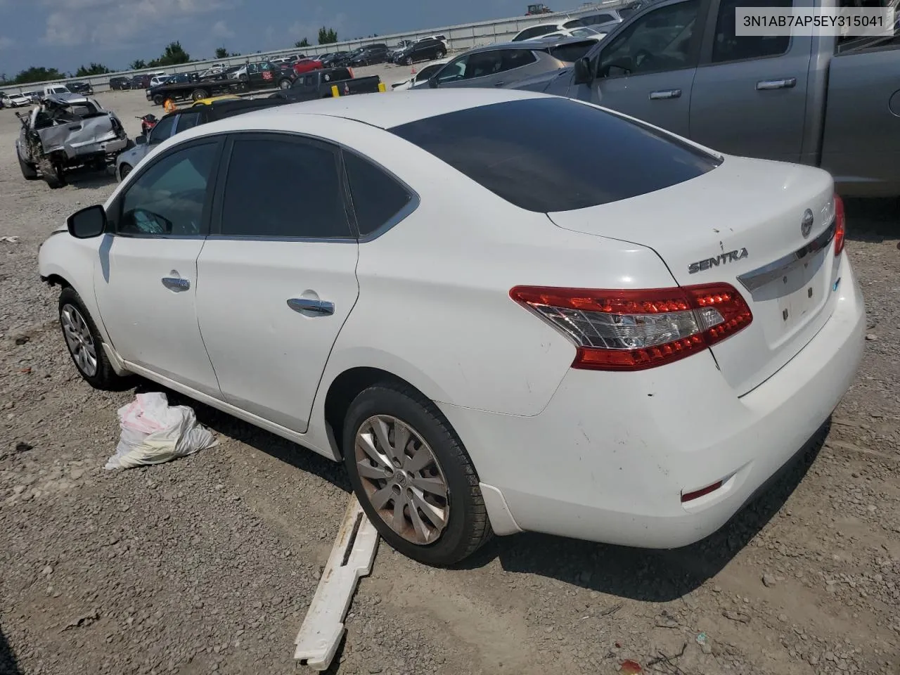 2014 Nissan Sentra S VIN: 3N1AB7AP5EY315041 Lot: 65744794