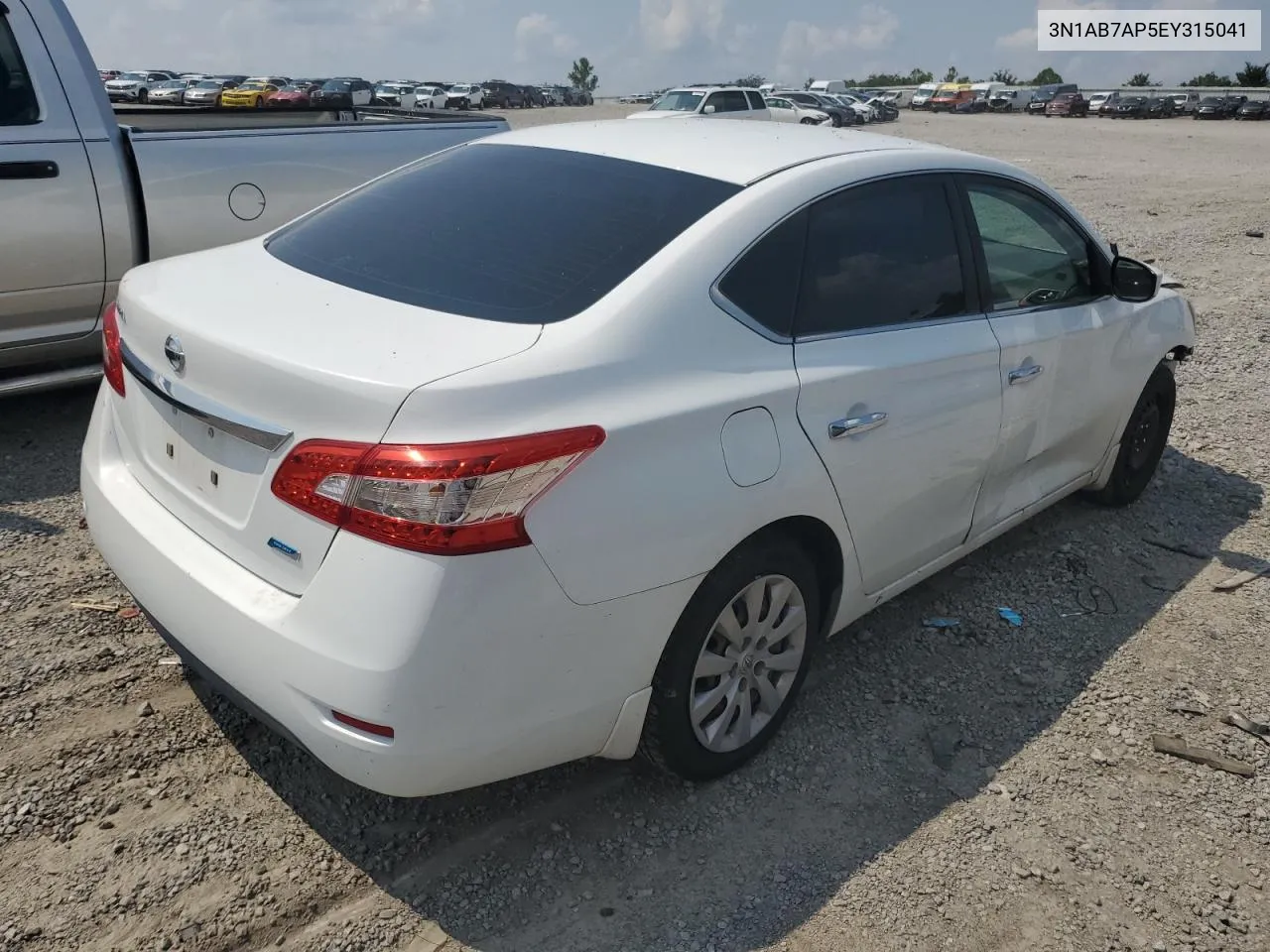 2014 Nissan Sentra S VIN: 3N1AB7AP5EY315041 Lot: 65744794