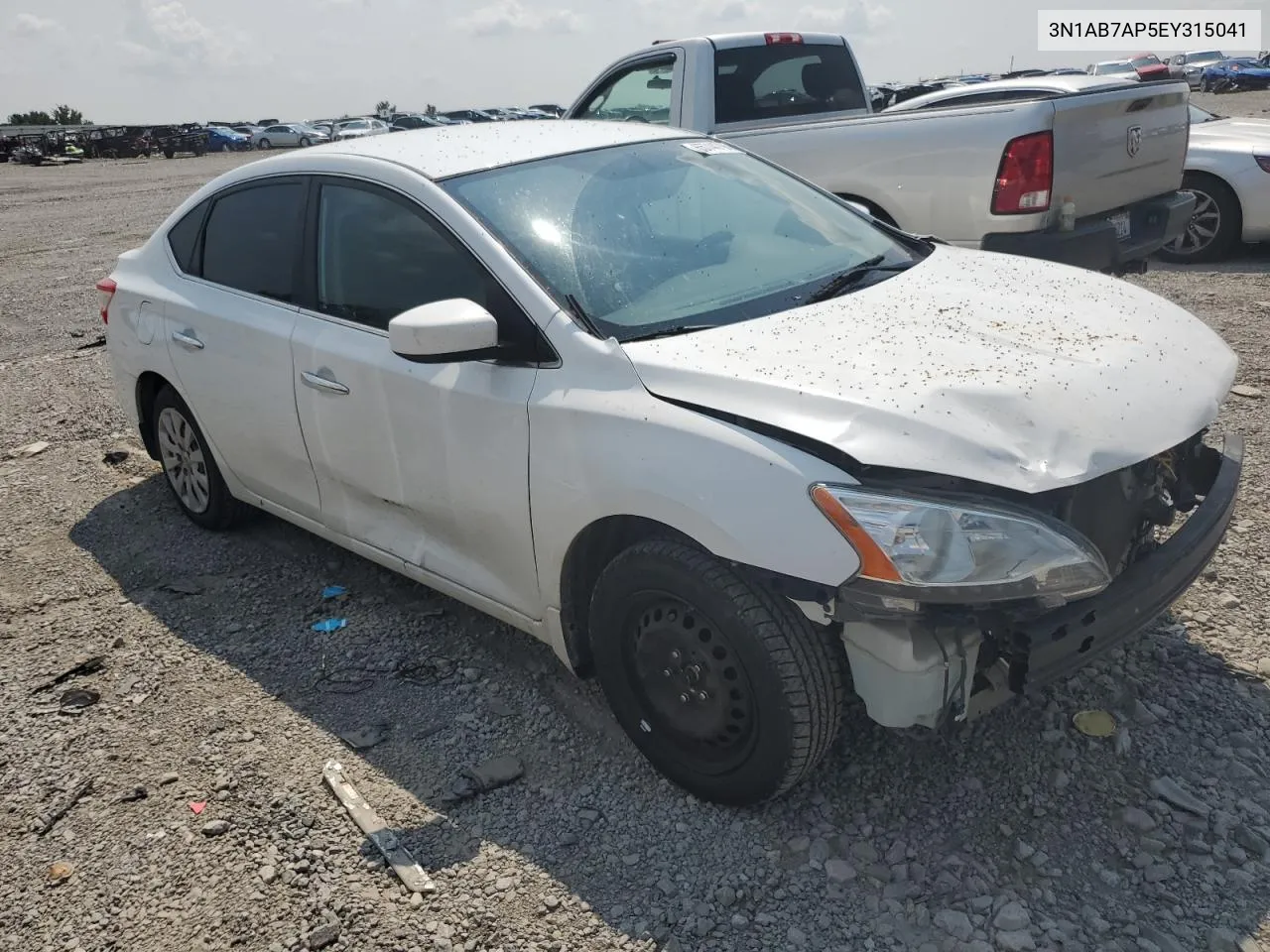 2014 Nissan Sentra S VIN: 3N1AB7AP5EY315041 Lot: 65744794