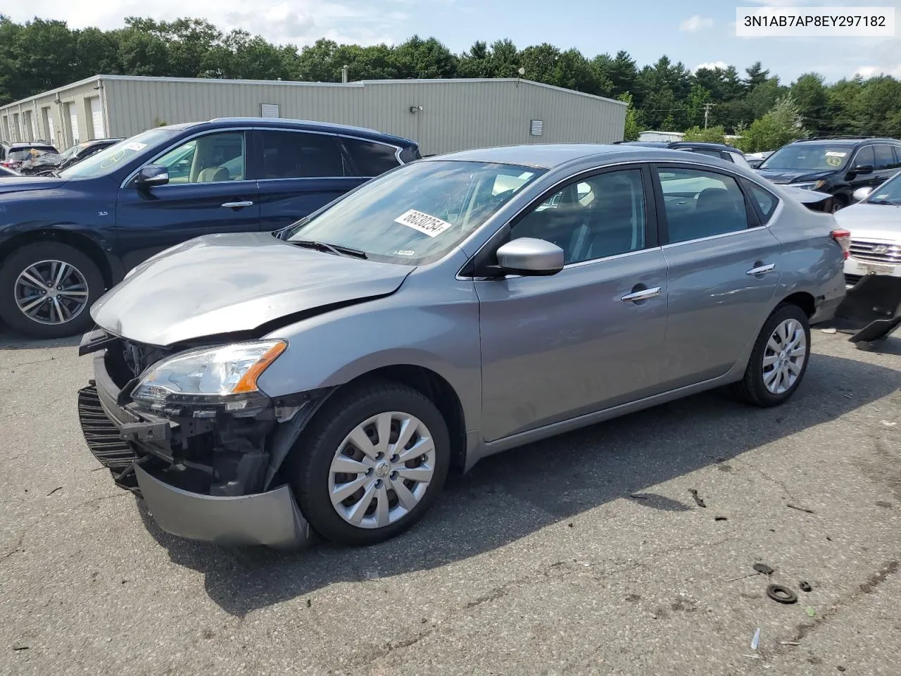 2014 Nissan Sentra S VIN: 3N1AB7AP8EY297182 Lot: 66030254