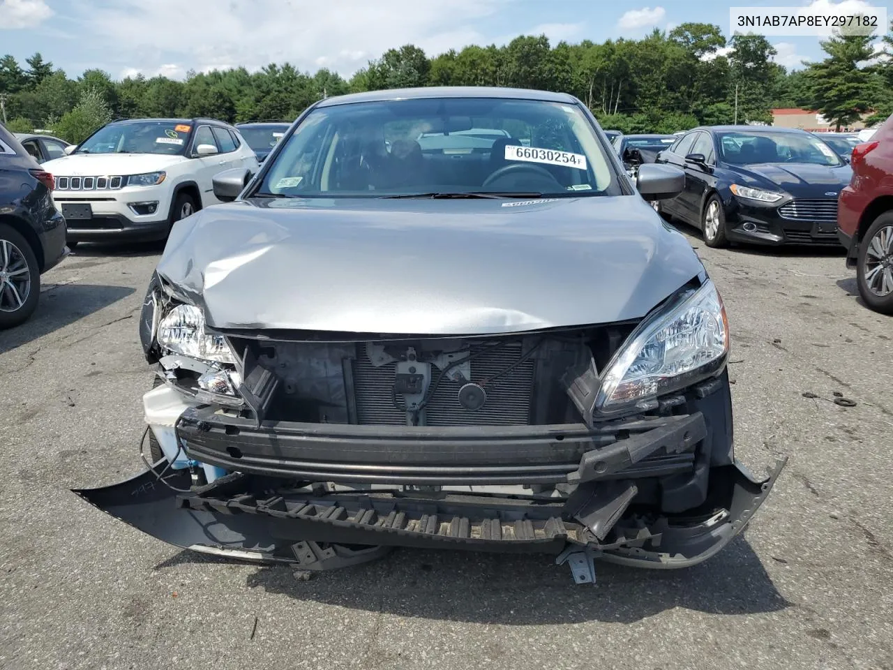 2014 Nissan Sentra S VIN: 3N1AB7AP8EY297182 Lot: 66030254