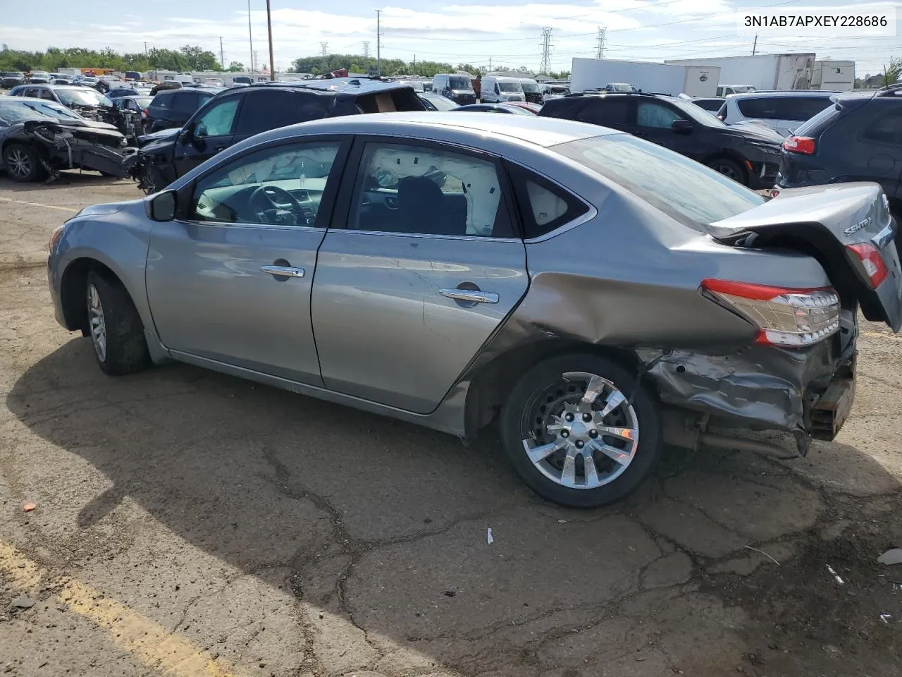 2014 Nissan Sentra S VIN: 3N1AB7APXEY228686 Lot: 66076564