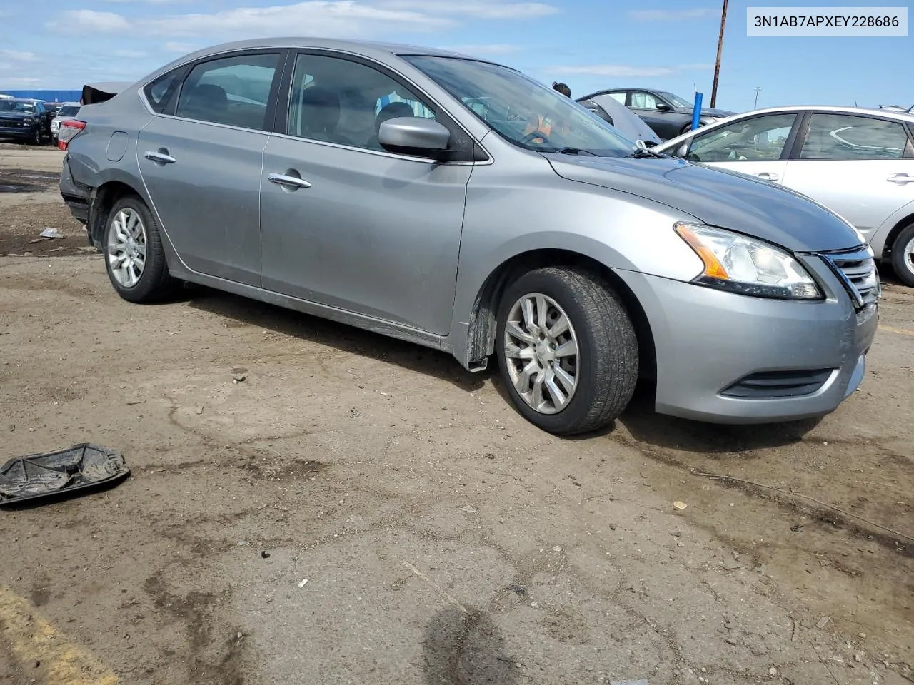 2014 Nissan Sentra S VIN: 3N1AB7APXEY228686 Lot: 66076564