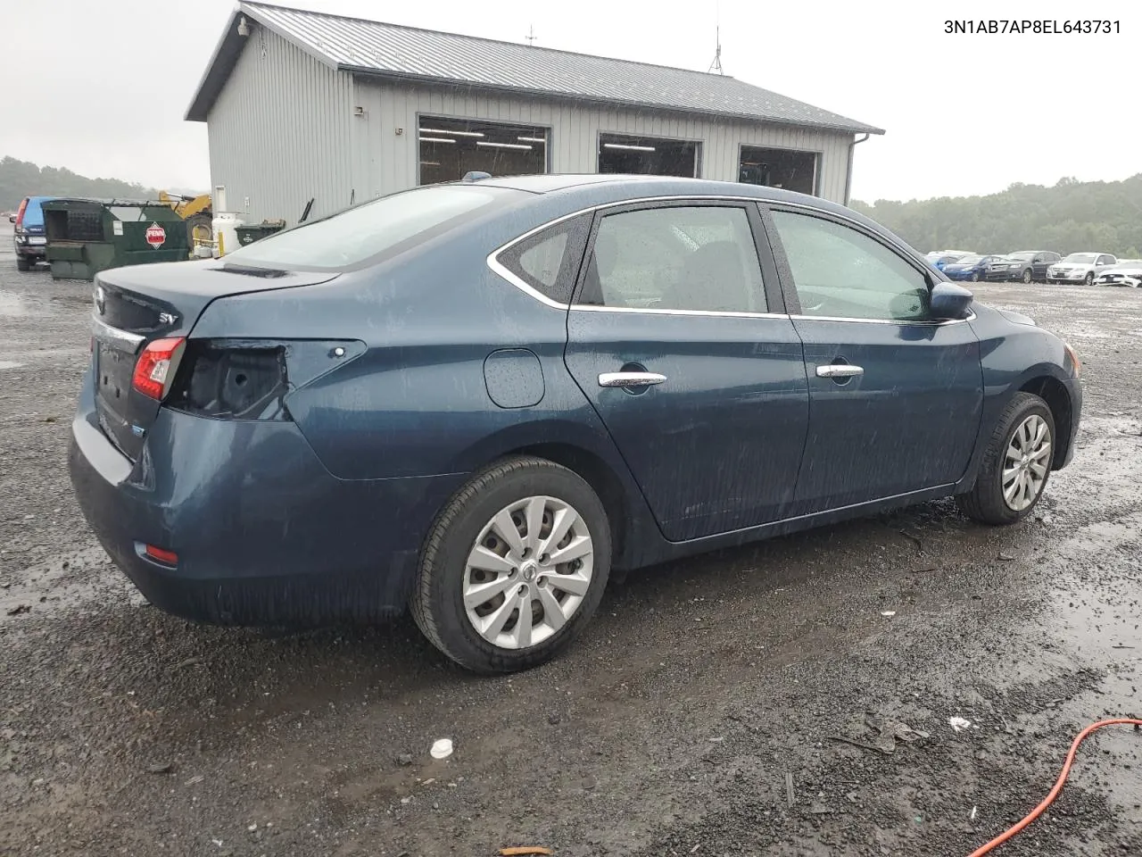 2014 Nissan Sentra S VIN: 3N1AB7AP8EL643731 Lot: 66148724