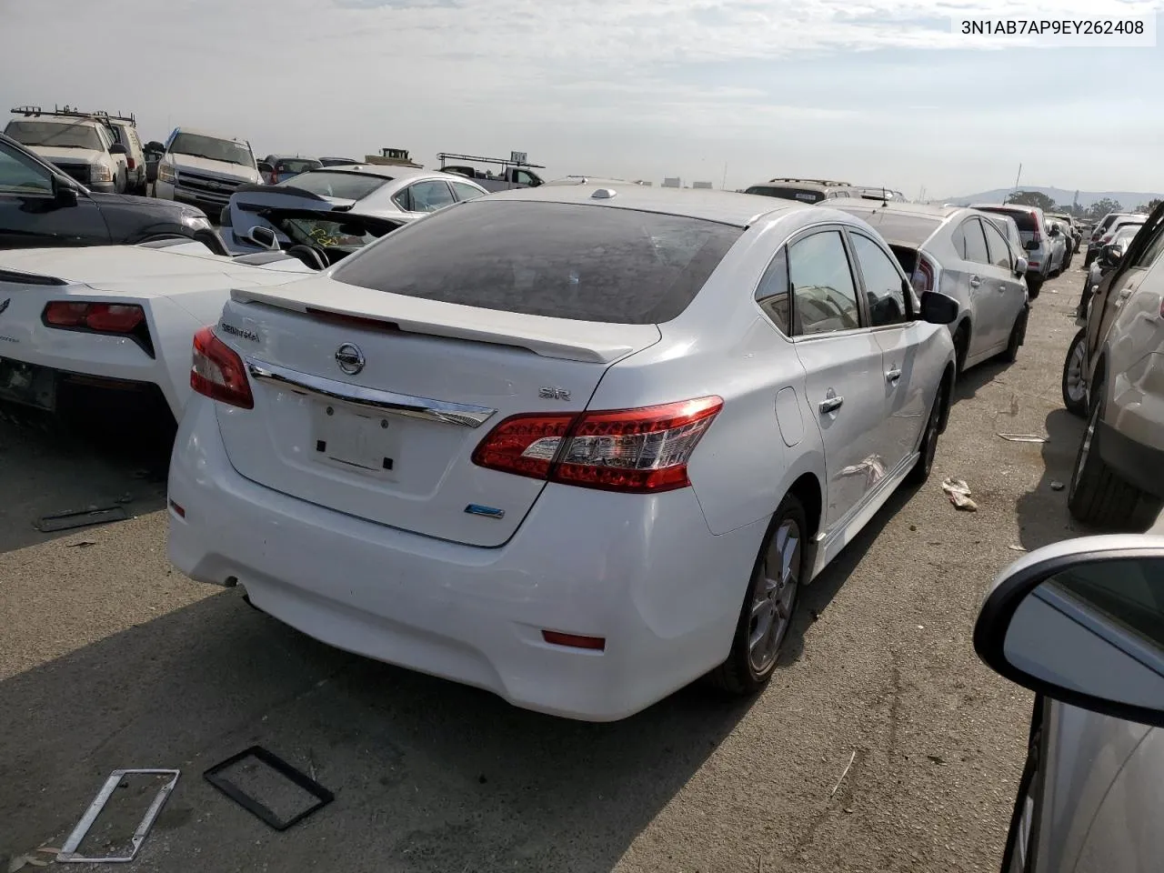 2014 Nissan Sentra S VIN: 3N1AB7AP9EY262408 Lot: 66322494